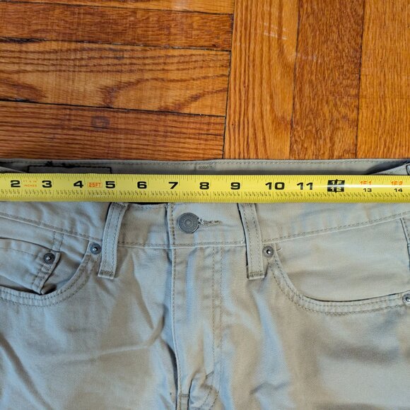 Levi's Straight Leg 514 Pants Men's 30x32 Tan Beige Khaki Cotton - Picture 6 of 8